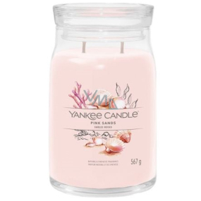 Yankee Candle Pink Sands - Vonná sviečka Pink Sands Signature Tumbler veľká sklenená 2 knôty 567 g