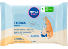 Nivea Baby Toddies multifunkčné vlhčené čistiace obrúsky 57 kusov