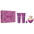 Versace Dylan Purple parfumovaná voda 100 ml + telové mlieko 100 ml + sprchový gél 100 ml + parfumovaná voda miniatúra 5 ml, darčeková sada pre ženy