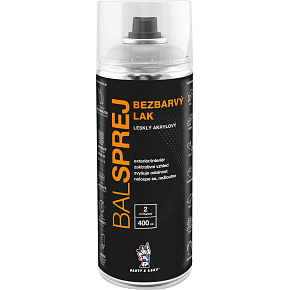 BALSPREJ univerzálny akrylový lak vo spreji, bezfarebný lesk, 400 ml