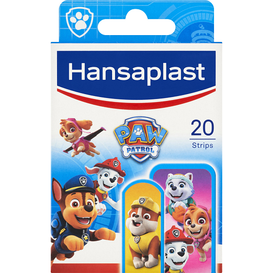 Hansaplast Paw Patrol detské náplasti s motivmi tlapovej patroly, 20 ks