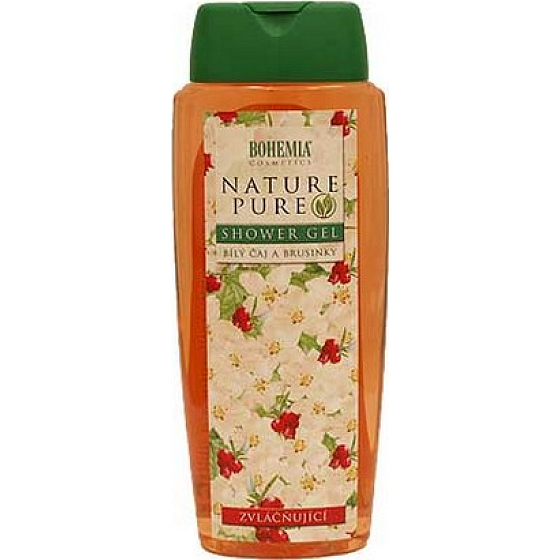 Bohemia Gifts Biely čaj a Brusnice zvláčňujúci sprchový gél 300 ml
