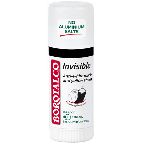 Borotalco Invisible antiperspirant dezodorant stick unisex 40 ml