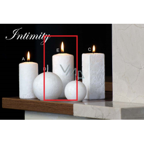 Lima Mramor intimitu vonná sviečka biela valec 60 x 120 mm 1 kus