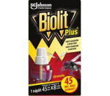 Biolit Plus Elektrický odparovač s vôňou citronely proti komárom a muchám náhradná kazeta 45 nocí 31 ml