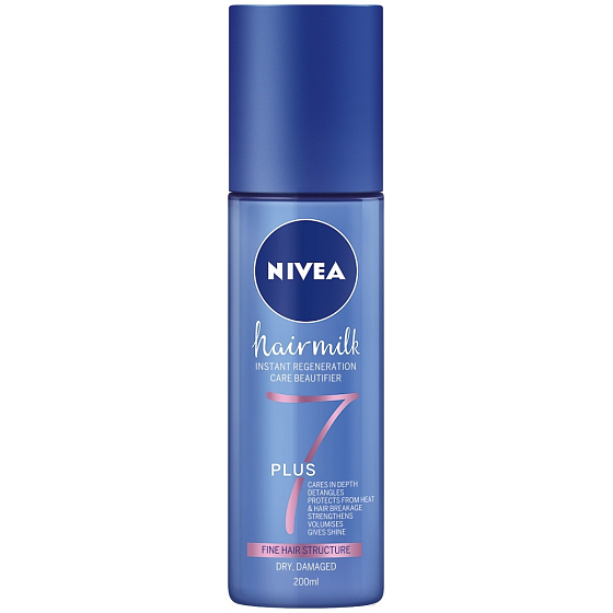 Nivea Hairmilk 7plus bezoplachový kondicionér pre jemné vlasy 200 ml