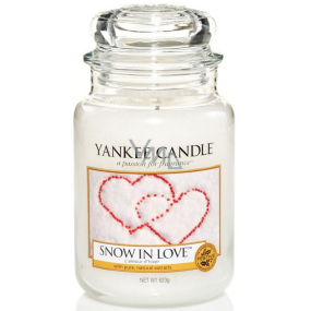 Yankee Candle Snow in Love - Zamilovaný sneh vonná sviečka Classic veľká sklo 623 g