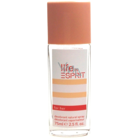 Esprit Life by Esprit for Her parfumovaný dezodorant sklo pre ženy 75 ml