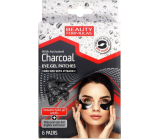 Beauty Formulas Charcoal gélové pásky pod oči s aktívnym uhlím a vitamínom C 6 párov
