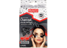 Beauty Formulas Charcoal gélové pásky pod oči s aktívnym uhlím a vitamínom C 6 párov