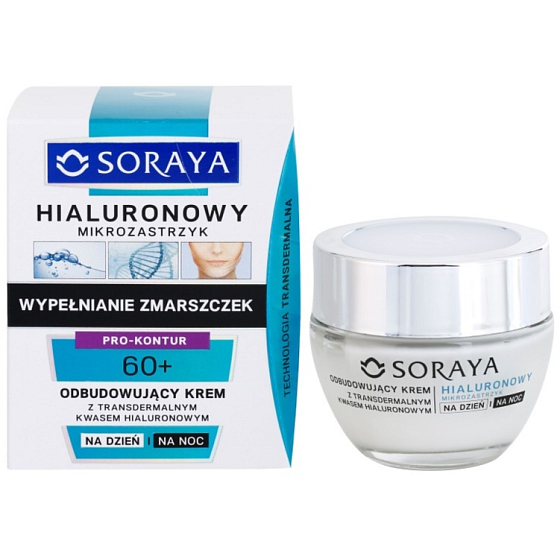 Soraya Hyaluronic Micro-Injection 60+ obnovujúci krém s transdermálnej kyselinou hyalurónovou na deň / noc 50 ml