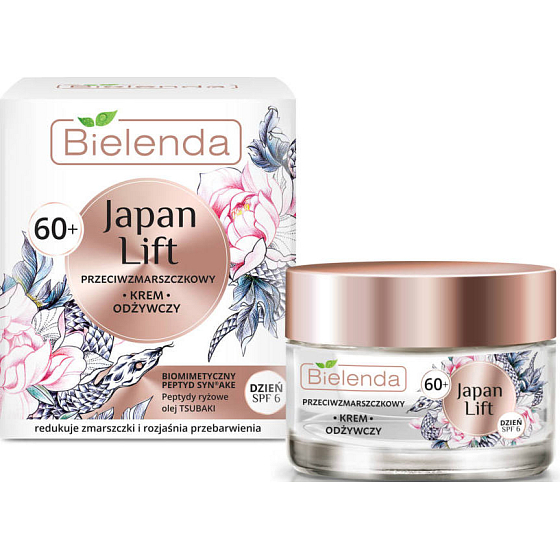 Bielenda Japan Lift 60+ SPF 6 výživový pleťový krém proti vráskam 50 ml