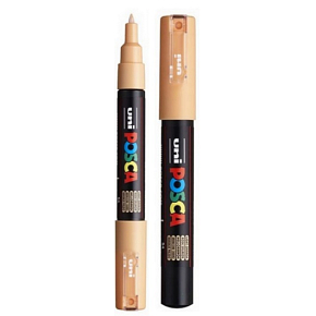 Posca Univerzálny akrylový popisovač 0,7 - 1 mm Svetlo oranžový PC-1M