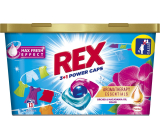 Rex 3 + 1 Power Caps Aromatherapy Orchid & Macadamia Oil kapsle na praní na barevné a tmavé prádlo 13 dávek