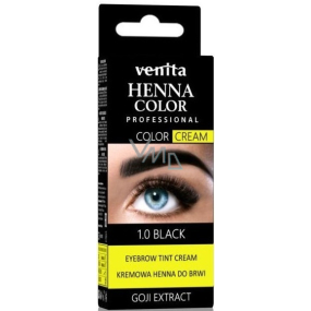 Venita Henna Color krémová farba na obočie 1.0 Čierna 30 g