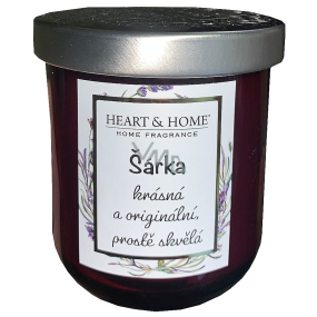 Srdce & Domov Sladká čerešňová sójová sviečka s názvom Sarka 110 g