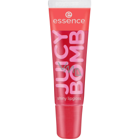 Essence lesk na pery Juicy Bomb s ovocnou vôňou 104 Poppin' Pomegranate 10 ml