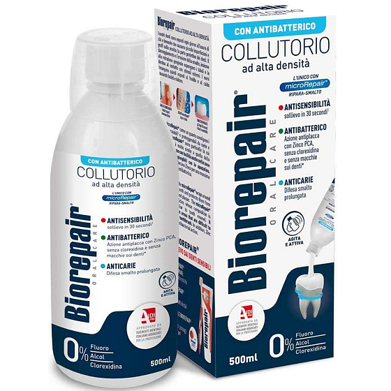 Biorepair Antibacterial 3v1 antibakteriálna ústna voda 500 ml