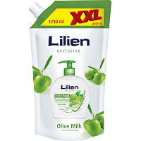 Lilien Olive Milk tekuté mýdlo, náhradná náplň, XXL balenie, 1250 ml