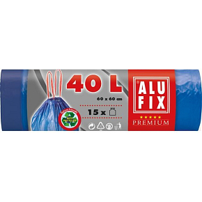 Alufix Pytle na odpadky zatahovacie 40 l, 15 ks