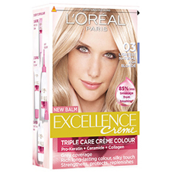 Loreal Paris Excellence Creme farba na vlasy 03 blond ultra svetlá popolavá