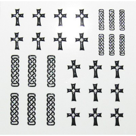Absolute Cosmetics Nail Art samolepiace nálepky na nechty NT005 1 aršík