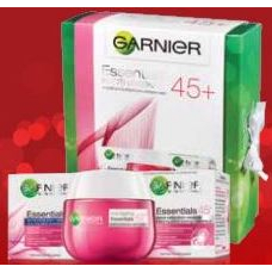 Garnier Essentials 45+ denný krém 50 ml + nočný krém 50 ml, kozmetická sada