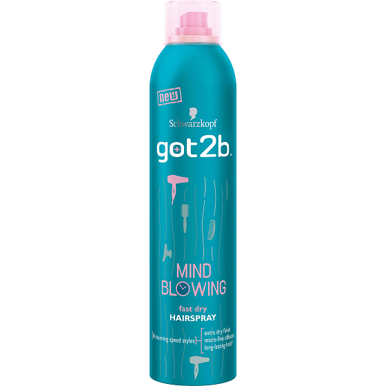 Got2b Mind Blowing Fast Dry Rýchloschnúci lak na vlasy 300 ml