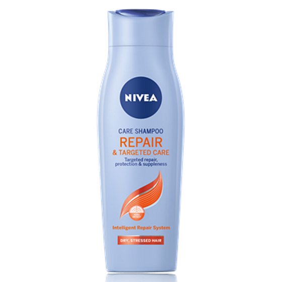 Nivea Repair & Targeted Care ošetrujúci šampón pre suché, namáhané vlasy všetkých typov 250 ml