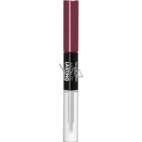 Deborah Milano Absolute Lasting Liquid Lipstick 2v1 rúž a lesk na pery 07 Dark Mauve 2 x 4 ml