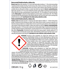 Ideal Duha tmavá hnedá, farba na textil na bavlnu, viskózu a ľan, na 300 g látky, 15 g