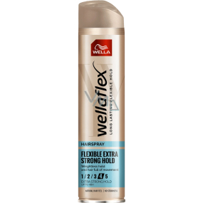 Wella Wellaflex Flexible Extra Strong Hold extra silný lak na vlasy 250 ml