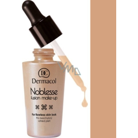 Dermacol Noblesse Fusion zdokonaľujúce tekutý make-up 03 Sand 25 ml