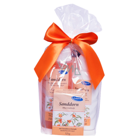 Kappus Sanddorn - Rakytník sprchový gél 250 ml + telové mlieko 200 ml + tuhé mydlo 125 g, kozmetická sada