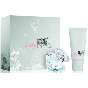 Montblanc Lady Emblem L Eau toaletná voda pre ženy 50 ml + telové mlieko 100 ml, darčeková sada