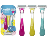 Gillette Venus Tropical pohotové holítko 3 britvy, 3 kusy pre ženy