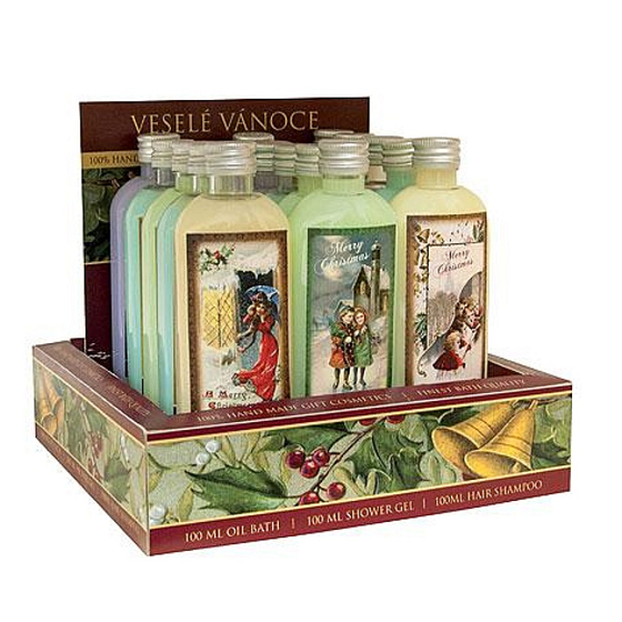 Bohemia Gifts Vianočný mix krémových sprchový gél 15 kusov x 100 ml