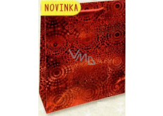 Nekupto Darčeková papierová taška hologram 32 x 26 x 13 cm Červená 121 30 THL