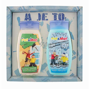 Bohemia Gifts Kids Pat a Mat - Inštalatéri šampón na vlasy 250 ml + sprchový gél 250 ml, pre deti kozmetická sada