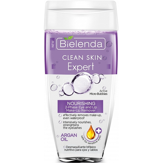 Bielenda Clean Skin Expert dvojfázový odličovač očí 150 ml