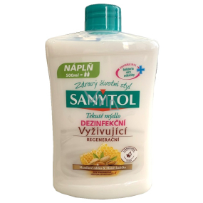 SANYTOL Vyživujúce Mandľové mlieko & Materská kašička dezinfekčný mydlo 500 ml náhrada