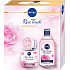 Nivea Face Rose Touch hydratačný denný gél-krém 50 ml + micelárna voda 400 ml, kozmetická sada