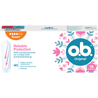 O.B. Original Super tampóny, 16 ks