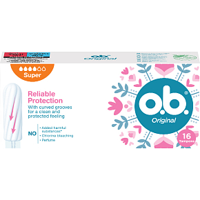 O.B. Original Super tampóny, 16 ks