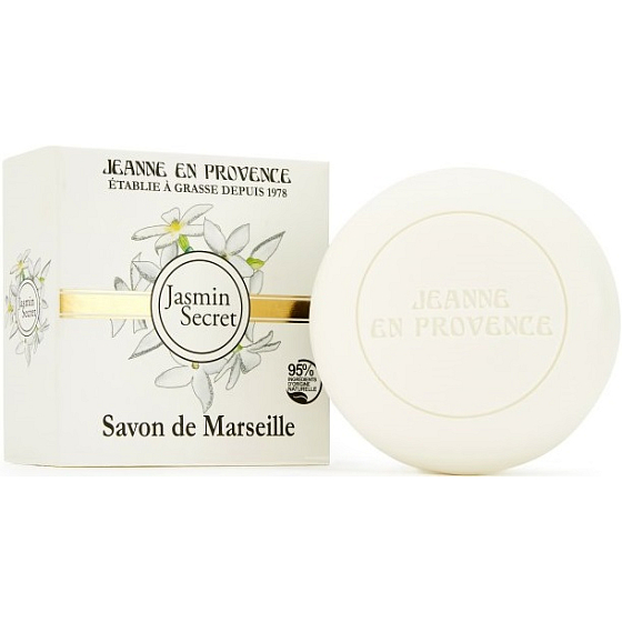 Jeanne en Provence Jasmin Secret - Tajomstvo jazmínu tuhé toaletné mydlo 100 g
