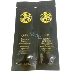 Oribe Signature šampón a kondicionér pre všetky typy vlasov 2 x 7 ml, duopack