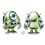 Prívesok Striebro 925 Disney Pixar Monsters Ltd, Mike Wazowski, korálik na náramok