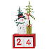 Adventný kalendár Kostky snehuliaka 7 x 15,5 cm