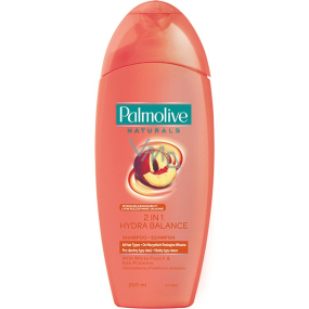 Palmolive Naturals Peach & Silk 2v1 šampón pre všetky typy vlasov 200 ml