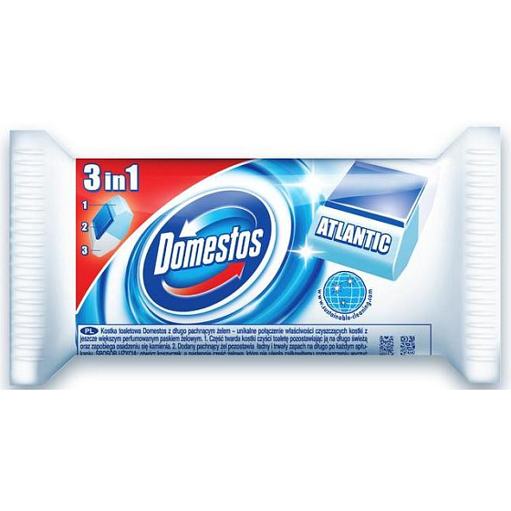 Domestos 3v1 Atlantic WC náhradný blok 40 g
